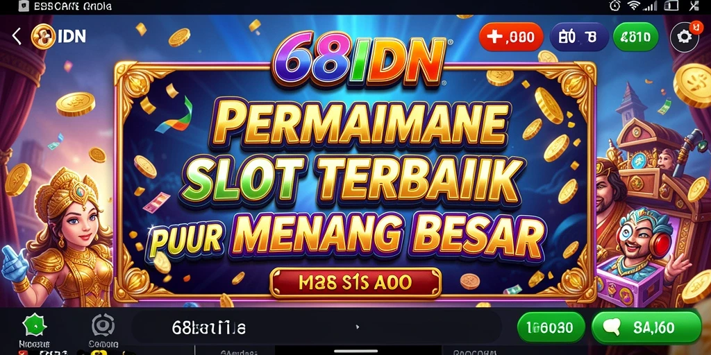 Tampilan menarik dari permainan Slot di 68IDN.