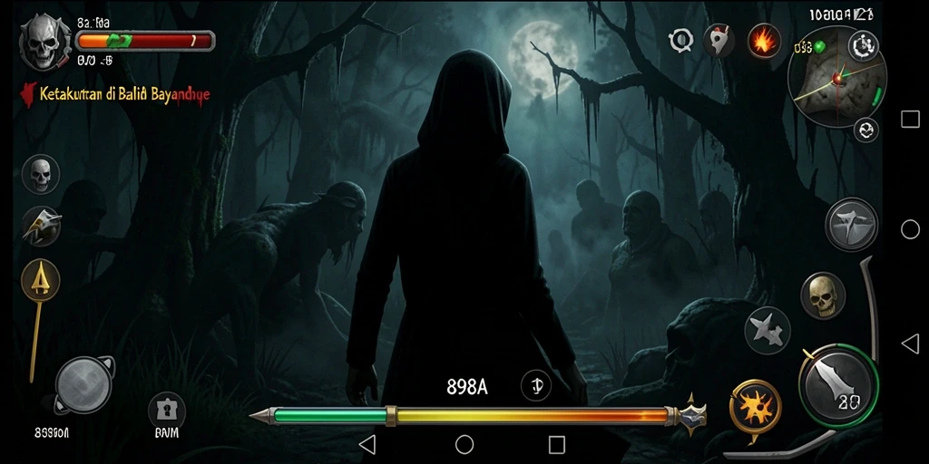 Tampilan gameplay horor yang mendebarkan di 898A.