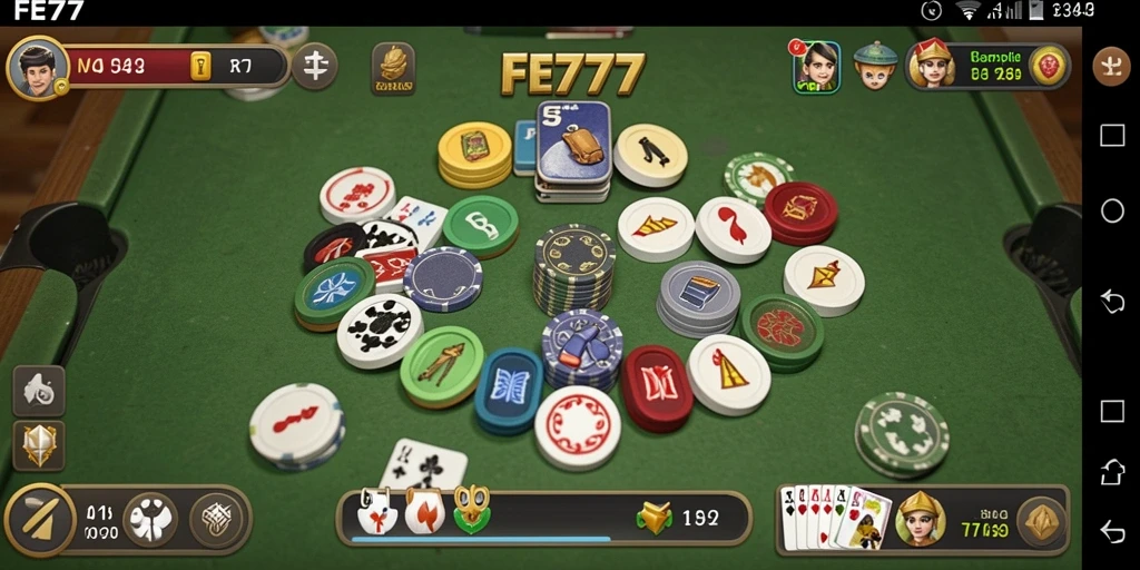 Screenshot gameplay Gaple dengan desain yang menarik.