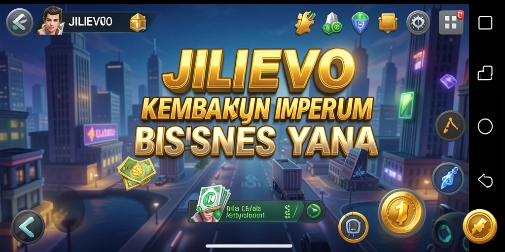 Tampilan menarik dari gameplay <strong>JILIEVO</strong> saat mengembangkan bisnis Tycoon.