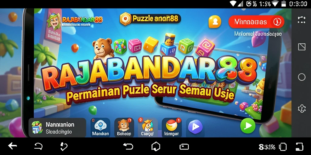 Tangkapan layar gameplay RAJABANDAR88 yang menampilkan serunya permainan Puzzle.